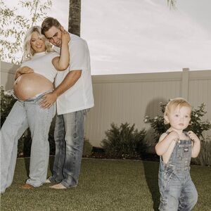 Zara Light Blue Studded Jeans